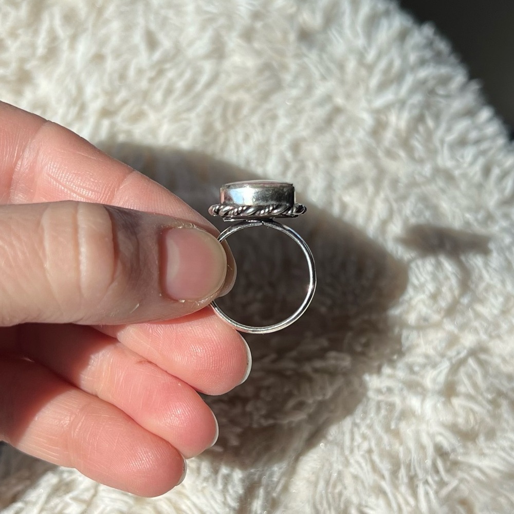 Silver Rhodonite Ring - Picture 7 of 9